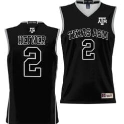 Hayden Hefner Jersey #2 Texas Aggies NIL College Basketball Jersey Lightweight Black
