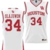Hakeem Olajuwon Jersey #34 Houston Cougars NIL College Basketball Lightweight White