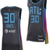 Haley Jones Jersey #30 Rebel Edition Atlanta Dream 2023 WNBA Draft Black