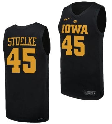 Hannah Stuelke Jersey #45 Iowa Hawkeyes Basketball uniform 2023-24 Black