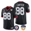 Jalen Carter Jersey #88 Georgia Bulldogs Orange Bowl Patch Football Stitched Black