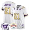 Joe Jarzynka Jersey #21 Washington Huskies Alamo Bowl Patch Football Husky Royalty
