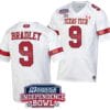 Jerand Bradley Jersey #9 Texas Tech Red Raiders Independence Bowl Patch Football 2023 White