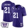 Joe Jarzynka Jersey #21 Washington Huskies Washington Map Patch Football Purple