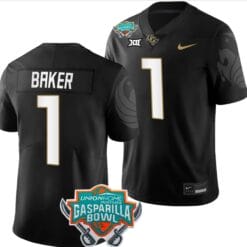 Javon Baker Jersey #1 UCF Knights 2023 Gasparilla Bowl Patch Football Black