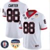 Jalen Carter Jersey #88 Georgia Bulldogs Orange Bowl Patch Football Stitched White