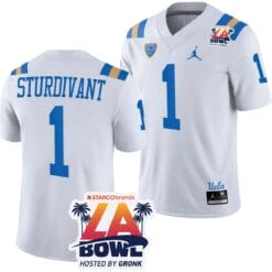 J Michael Sturdivant Jersey #1 UCLA Bruins 2023 LA Bowl College Football White