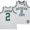 Jaren Jackson Jr Jersey #2 Michigan State Spartans 125th Basketball Anniversary 1990 Throwback White