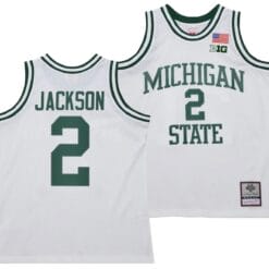 Jaren Jackson Jr Jersey #2 Michigan State Spartans 125th Basketball Anniversary 1990 Throwback White