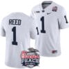 Jaylen Reed Jersey #1 Penn State Peach Bowl Patch 2024 College Football White