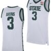 Jaden Akins Jersey #3 Michigan State Spartans Replica Basketball 2023-24 White