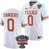 Ja Tavion Sanders Jersey #0 Texas Longhorns Allstate Sugar Bowl Patch 2024 College Football White
