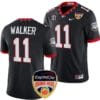 Jalon Walker Jersey #11 Georgia Bulldogs Orange Bowl Patch 2023 College Football Black