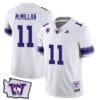 Jalen McMillan Jersey #11 Washington Huskies Washington Map Patch Football White