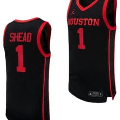 Jamal Shead Jersey #1 Houston Cougars Basketball Replica uniform Black