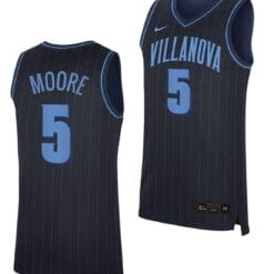 Justin Moore Jersey #5 Villanova Wildcats Replica College Basketball 2023-24 Navy