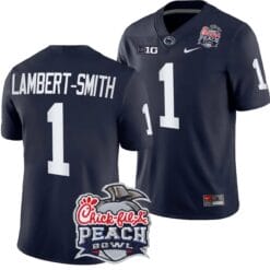KeAndre Lambert Smith Jersey #1 Penn State Peach Bowl Patch 2024 College Football Navy