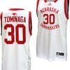 Keisei Tominaga Jersey #30 Nebraska Cornhuskers Basketball Home Uniform 2023-24 White