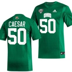 Kai Caesar Jersey #50 Ohio Bobcats College Football Uniform Green