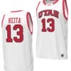 Keba Keita Jersey #13 Utah Utes College Basketball 2023-24 Replica White