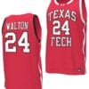 Kerwin Walton Jersey #24 Texas Tech Red Raiders Basketball uniform Red