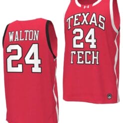 Kerwin Walton Jersey #24 Texas Tech Red Raiders Basketball uniform Red