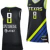 Lou Lopez Senechal Jersey #8 Dallas Wings 2023 WNBA Draft Rebel Edition Black