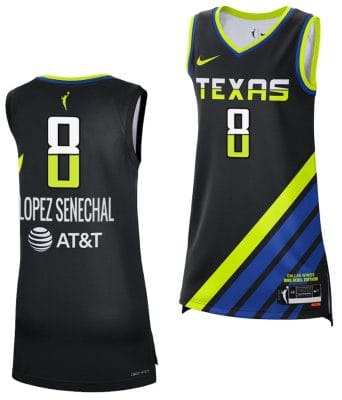 Lou Lopez Senechal Jersey #8 Dallas Wings 2023 WNBA Draft Rebel Edition Black