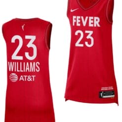 LaDazhia Williams Jersey #23 Indiana Fever 2023 WNBA Draft Rebel Edition Red