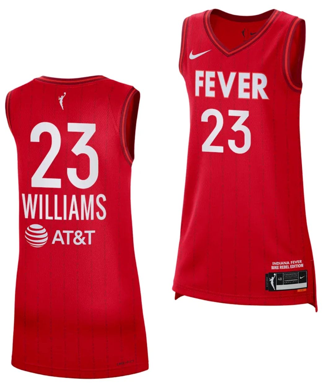 LaDazhia Williams Jersey #23 Indiana Fever 2023 WNBA Draft Rebel Edition Red