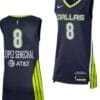 Lou Lopez Senechal Jersey #8 Dallas Wings 2023 WNBA Draft Explorer Edition Navy