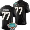 Lokahi Pauole Jersey #77 UCF Knights 2023 Gasparilla Bowl Patch Football Black