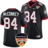 Ladd McConkey Jersey #84 Georgia Bulldogs Orange Bowl Patch 2023 College Football Black