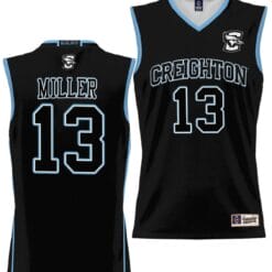Mason Miller Jersey #13 Creighton Bluejays College NIL Basketball Lightweight Black