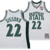 Mady Sissoko Jersey #22 Michigan State Spartans 125th Basketball Anniversary 1999 Throwback White