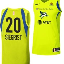 Maddy Siegrist Jersey #20 Dallas Wings 2023 WNBA Draft Jersey Swingman Green