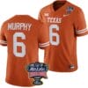 Maalik Murphy Jersey #6 Texas Longhorns Allstate Sugar Bowl Patch 2024 College Football Orange