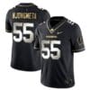 Maema Njongmeta Jersey #55 Wisconsin Badgers Gold Vapor College Football Black Limited