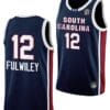 MiLaysia Fulwiley Jersey #12 South Carolina Gamecocks College Basketball Away Black