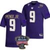 Michael Penix Jr Jersey #9 Washington Huskies Allstate Sugar Bowl Patch 2024 College Football Purple