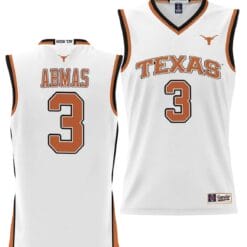 Max Abmas Jersey #3 Texas Longhorns NIL College Basketball Lightweight White