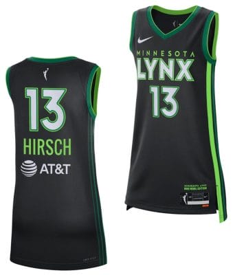 Maia Hirsch Jersey #13 Rebel Edition Minnesota Lynx 2023 WNBA Draft Black