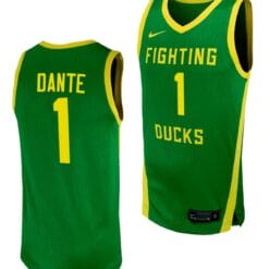 NFaly Dante Jersey #1 Oregon Ducks Replica College Basketball uniform Green