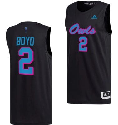 Nicholas Boyd Jersey #2 FAU Owls College Basketball Replica Black