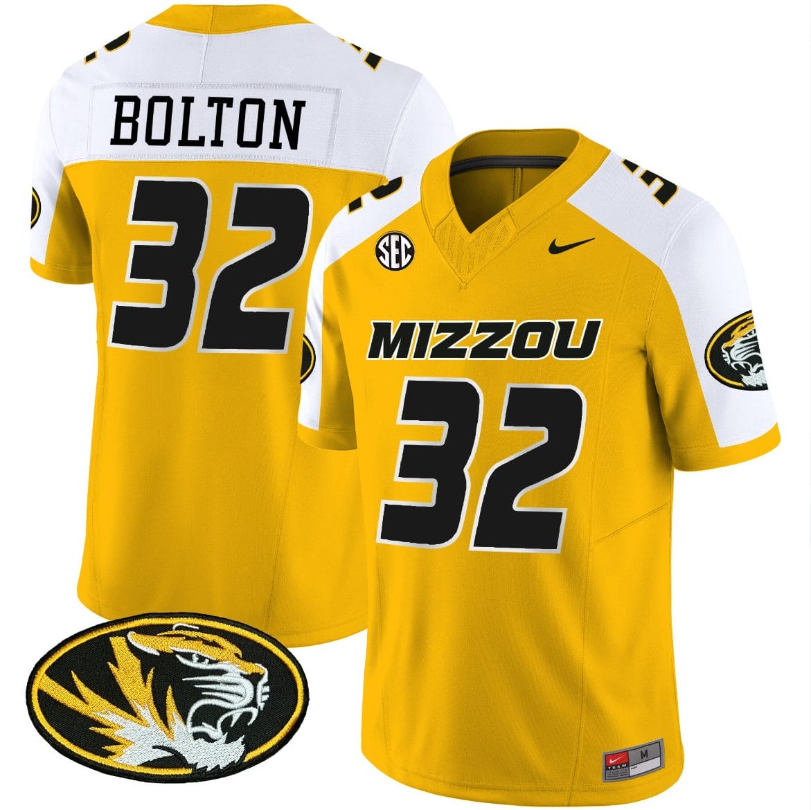 Nick Bolton Jersey #32 Missouri Tigers Vapor Limited College Football Stitched Gold Alternate