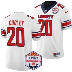 Quinton Cooley Jersey #20 Liberty Flames Fiesta Bowl Patch 2024 Football White