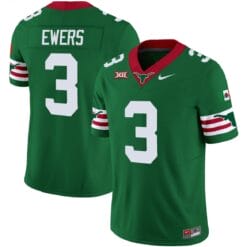 Quinn Ewers Jersey #3 Texas Longhorns Mexico Vapor College Football Green