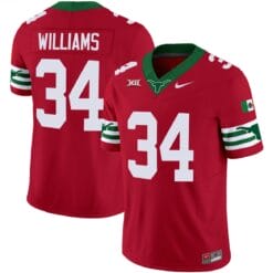Ricky Williams Jersey #34 Texas Longhorns Mexico Vapor College Football Red