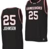 Raven Johnson Jersey #25 South Carolina Gamecocks College Basketball 2023-24 Replica Black
