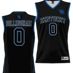 Rob Dillingham Jersey #0 Kentucky Wildcats NIL College Basketball Lightweight Black